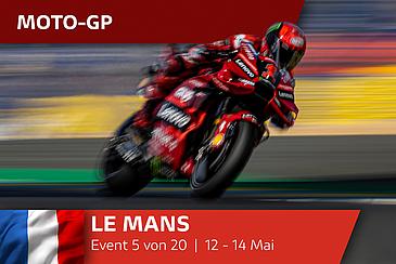 Le Mans: Ducati gewinnt 5 von 6 Rennen, Pecco im Race 2 gestürzt!